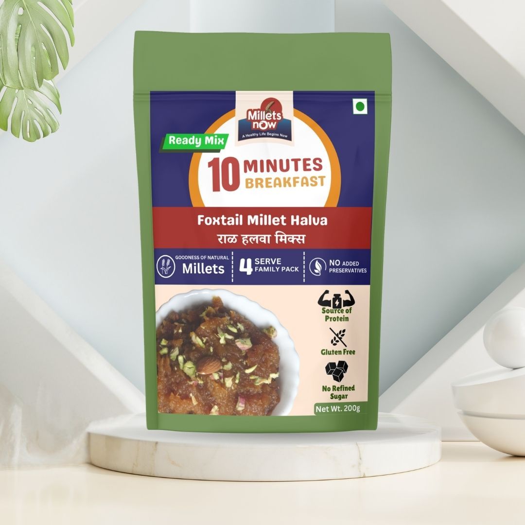 Instant Foxtail Millet Halwa Mix-200g | Instant Breakfast Premix.