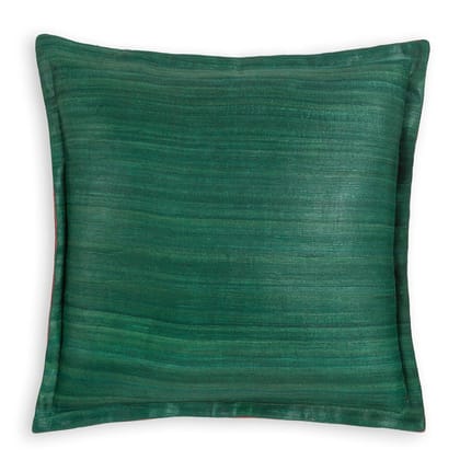 Handloom Tussar Silk Cushion Cover 16x16 Inches Pack of 1