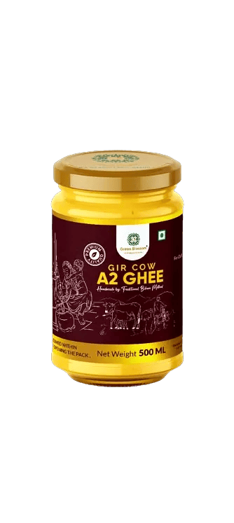 A2 Gir Cow Ghee - 500 ML | Vedic Bilona Ghee by Green Blossom Agritech Ventures (Size - 500 ml) by green blossom agritech ventures private limited