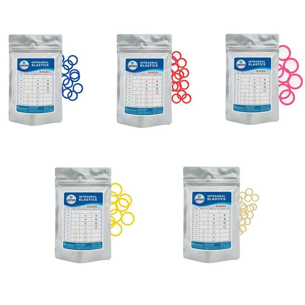 Penta Ortho Intraoral Elastics - Light & Medium (Pack of 1000)-Penta Ortho Intraoral Elastics - Grey 1/8-2 Oz Light