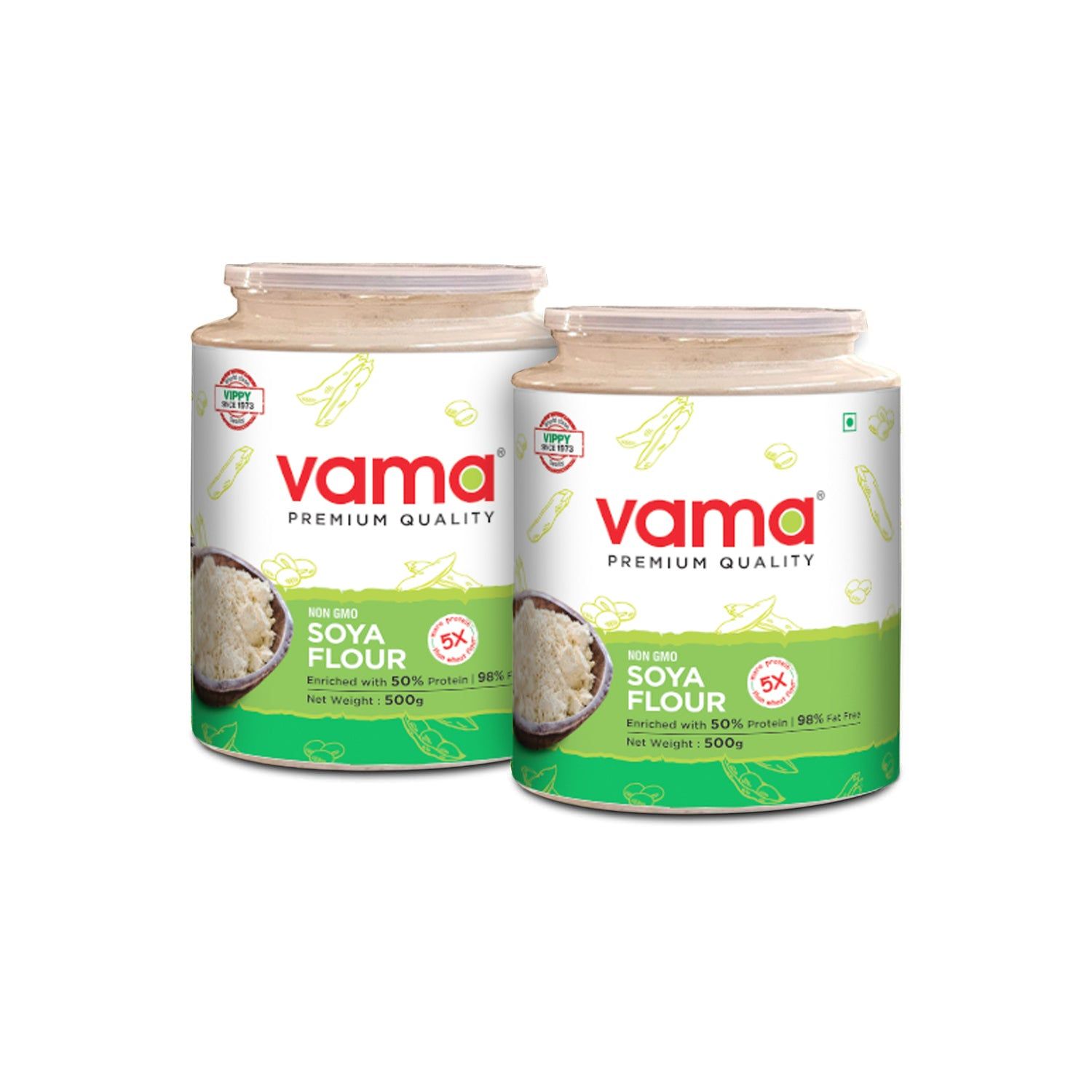 SOYA Flour Dual Pack-500gm x 2