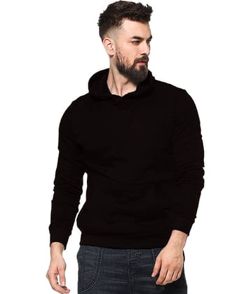 Leotude Cotton Blend Men's Sweatshirt - Black ( Pack of 1 )
