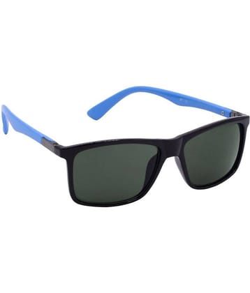 Hrinkar Black Rectangular Sunglasses ( Pack of 1 )