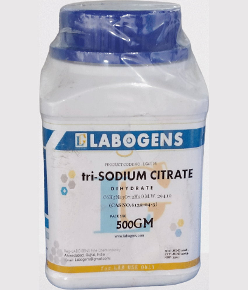 tri-SODIUM CITRATE Extra Pure (dihydrate) 500GM