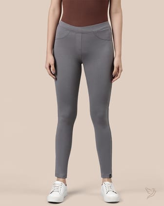 Flexi Indigo Jegging - Anthrazite Grey-S / Anthrazite Grey
