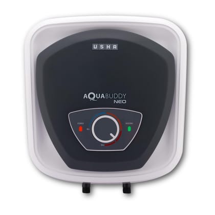 USHA AquaBuddy Neo Geyser 15 Litre 5 Star BEE Rating | Copper Heating Element | Storage Water Heater with Anti-Rust Protection | Warranty: 8 Yr Tank, 2 Yr Product USHA AquaBuddy Neo Geyser 15 Litre 5 Star BEE Rating | Copper Heating Element | Storage Wat