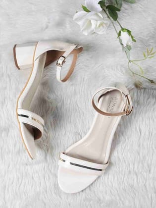 Viviana Cream Block Heel-35 / Cream