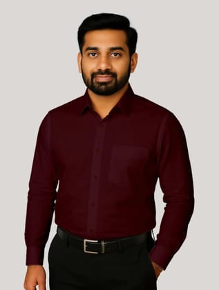 Poly Satin Lycra Full Sleeve Shirt With Pocket