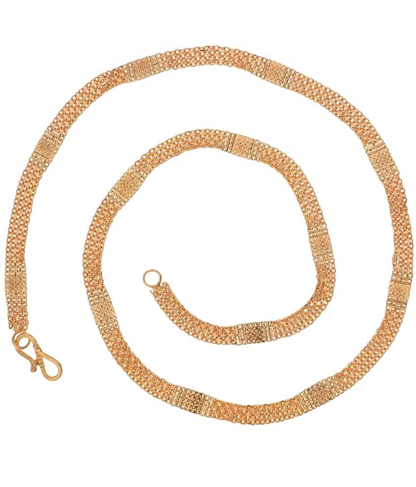 AanyaCentric Gold Plated Brass Chain ( Pack of 1 )