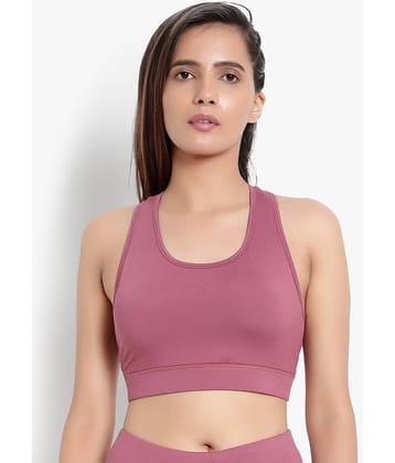 Wearjukebox - Pink Polyester Lightly Padded Women's Sports Bra ( Pack of 1 )