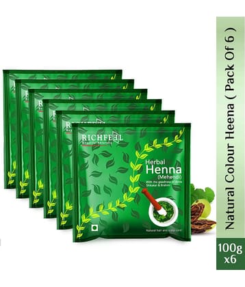 Richfeel Henna Mehendi 100 Gms Pack of 6