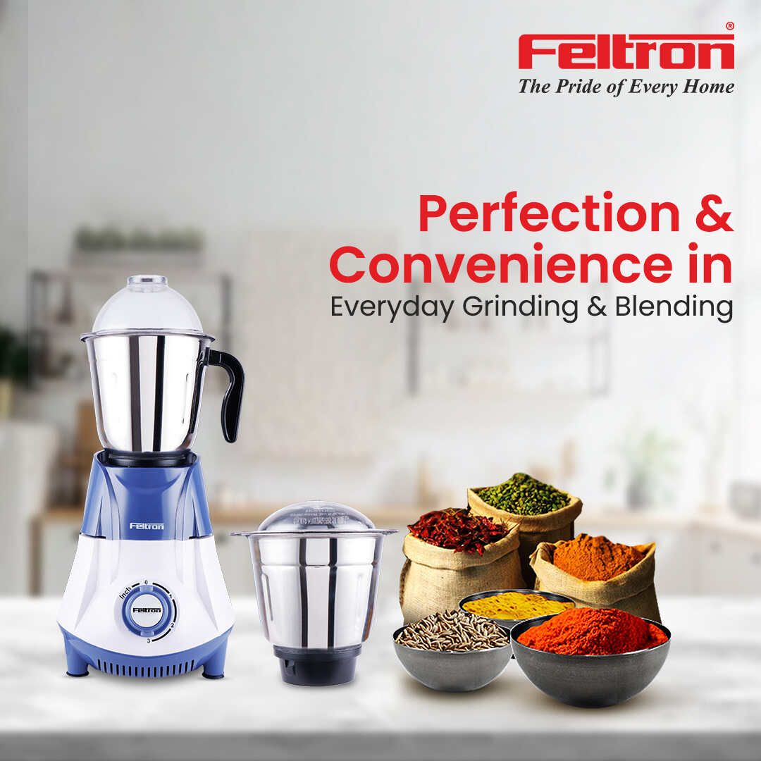 Feltron Maharaja Mixer Grinder 750W (3 Jar)