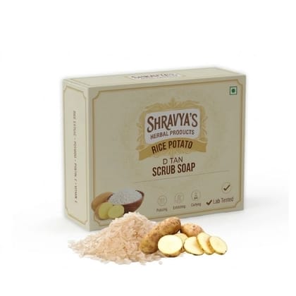 Rice Potato Scrub Soap for Dead Skin Removal