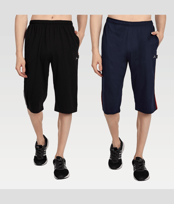 Zeffit - Multi Cotton Blend Men's Three-Fourths ( Pack of 2 )