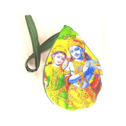 MAYAPURI Radha Krishna Beads Bag/Chanting Bag/Japa Bag with Sakshi Mala