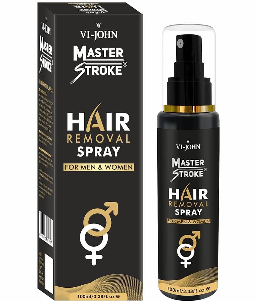 VI-JOHN Master Stroke Hair Removal Spray 100ml for Men & Women -Pack of 1