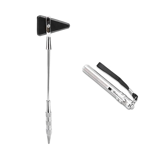 AABHA Combo of Premium Pen Torch with Percussion Knee Hammer | Taylor Model | Reflex Hammer for Doctors, Neurologists, Medical Students, Nurses.