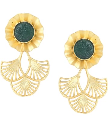 VIRAASI - Gold Drop Earrings ( Pack of 1 )