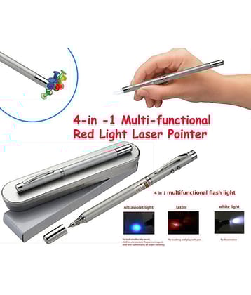 Tuelip 5 In 1 Miltipurpose Antenna Pen with Led Light And Laser Pointer with Magnet