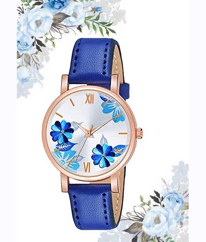 Trex Blue PU Analog Men's Watch