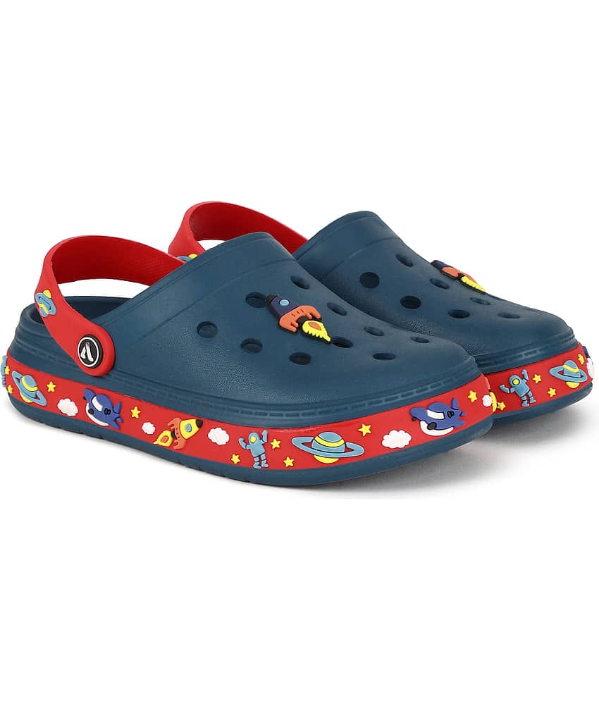 Aqualite Boys Modern Blue & Red Clogs