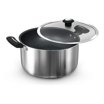 Impex SS Non-stick Sauce Pan 24 cm Shine (SSP 24) Silver