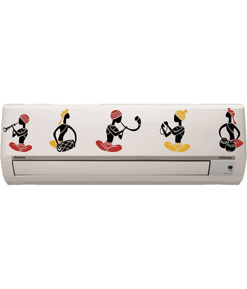 Decor Villa AC Sticker Split Air Conditioner Sticker Floral Sticker ( 21 x 91 cms )