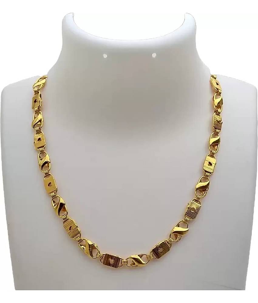 Charms Gold Plated Alloy Chain ( Pack of 1 )