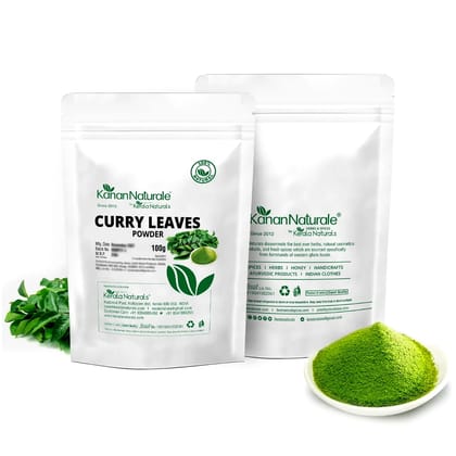Kerala Naturals Curry leaves Powder 200 gm ( 100 gm x 2 Packs ) (Size - 200gm) by Kerala Naturals