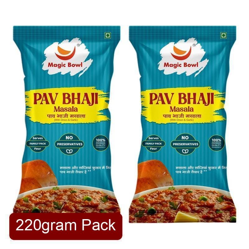 Magic Bowl Pav Bhaji Masala (120g) | Standard Value Pack (3 Pouches) | Street Style Taste