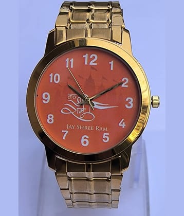 Aglance Gold Metal Analog Men's Watch