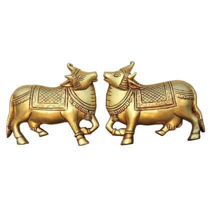 Brass Wall Hanging Cow Idol | Traditional Decor, Height : 6.5 Inch (BSMAS1799 E)