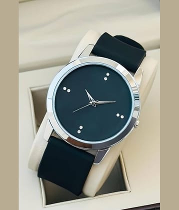 Shivark Black Silicon Analog Men's Watch