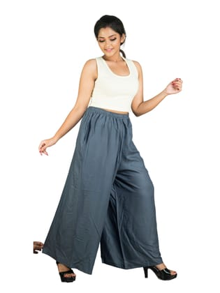 057RVR 4Cats Jumbo Size Radiant Palazzo - Steel Grey