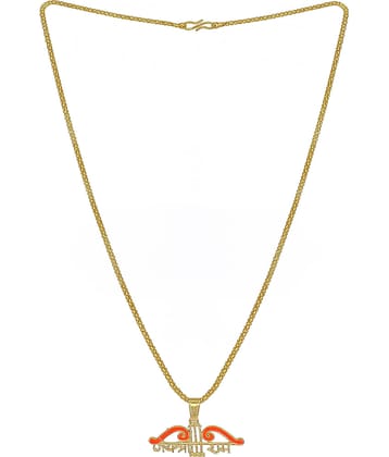 KRIMO Golden Pendant set ( Pack of 1 )