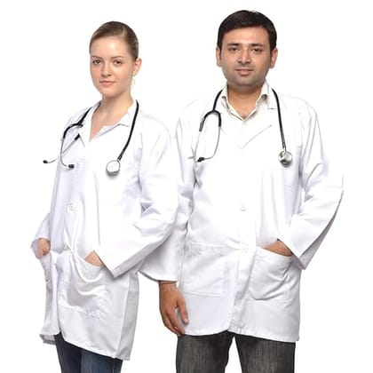 AAbha Doctors Lab Coat Apron-(Small)