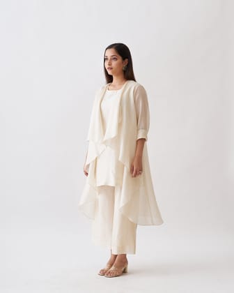 The Waterfall Jacket Ensemble - Off-White-XXS
