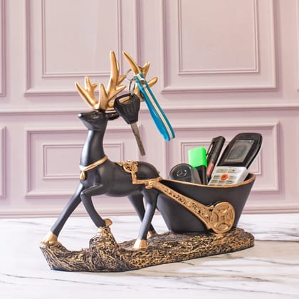 DEER DECORATIVE ORGANIZER-Black