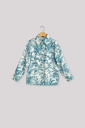 Classy Tropical Shirt For Girls-1 Year / Lagoon Blue / KSH09-DPLZ0015-1-NIL-NIL-NIL-NIL-THY01-FS01-NIL-BT02-10-NIL