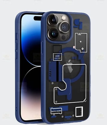 BIG WINGS Blue Printed Back Cover Polycarbonate Compatible For Apple iPhone 13 Pro Max ( Pack of 1 )