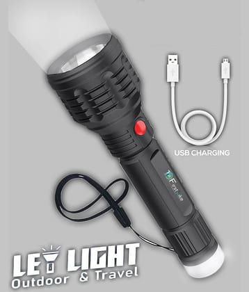 FIRSTLIKE - Above 50W Rechargeable Flashlight Torch ( Pack of 1 )