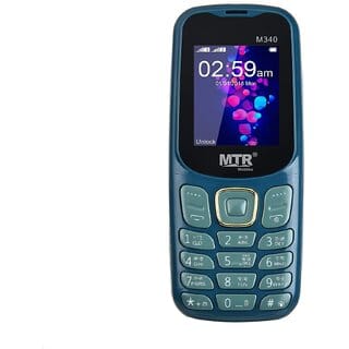 MTR M340 (Dual Sim, 1.77 Inch Display 1100 mAh Battery, Dark Green)
