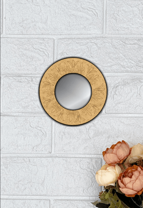 Dbeautify's MDF Round Wall Mirror with Frame