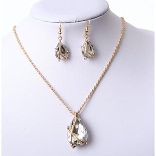 Bohemian Style Pendant with Earring Set