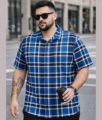 AUSTIVO Cotton Blend Regular Fit Checks Half Sleeves Cuban Collar Men's Casual Shirt - Multi ( Pack of 1 )