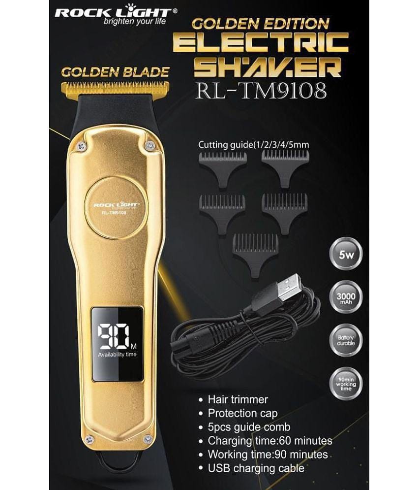 Rock Light Cordless Beard Trimmer ( Golden )