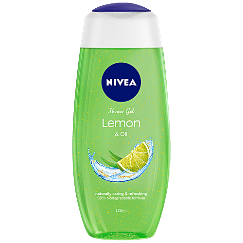 Nivea Body Wash Gel - Lemon & Oil Shower, 125 ml
