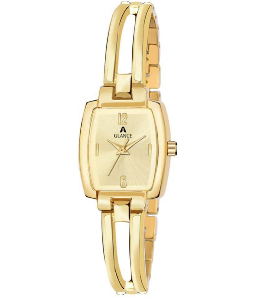 Aglance Stainless Steel Tonneau Womens Watch