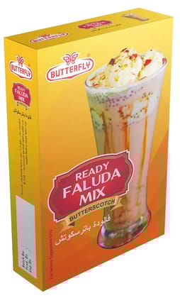 Butterfly Ready Faluda Mix, 100g (Butterscotch) by Butterfly Dessert Mixes and Bakery Needs. Butterfly Ready Faluda Mix, 100g (Butterscotch) by Butterfly Dessert Mixes and Bakery Needs.