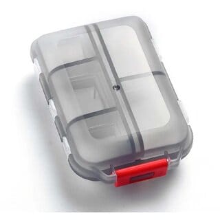 (Pack of 1) Travel Medicine Pill Box Mini Pocket Daily Pharmacy Container, Portable Pill Organizer Kit